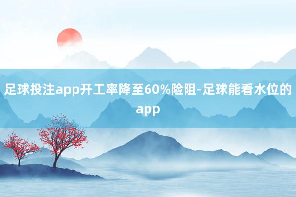 足球投注app开工率降至60%险阻-足球能看水位的app