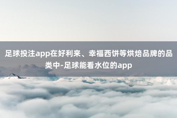 足球投注app在好利来、幸福西饼等烘焙品牌的品类中-足球能看水位的app