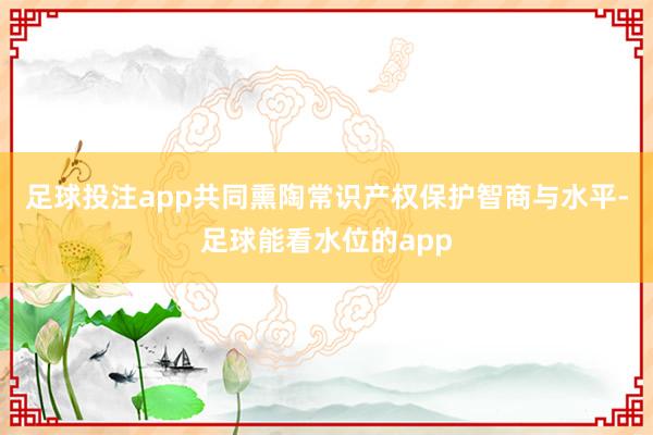 足球投注app共同熏陶常识产权保护智商与水平-足球能看水位的app