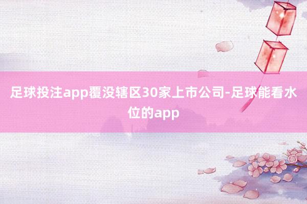 足球投注app覆没辖区30家上市公司-足球能看水位的app