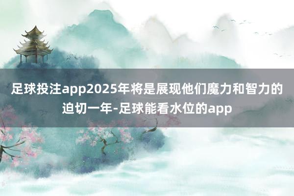 足球投注app2025年将是展现他们魔力和智力的迫切一年-足球能看水位的app